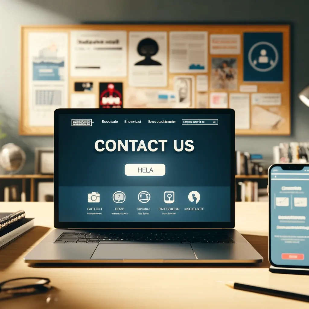 Illustration representing email contact